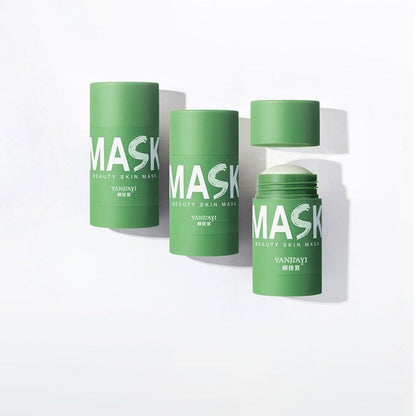 Green Tea Clean Mask Face Moisturizing Oil-control Hyaluronic Acid Whitening Pores Skincare Remove Blackhead Face Skin Care Mask