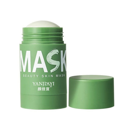 Green Tea Clean Mask Face Moisturizing Oil-control Hyaluronic Acid Whitening Pores Skincare Remove Blackhead Face Skin Care Mask