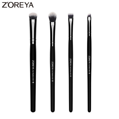 Zoreya Brand 4 piece/lots Makeup Eye Shadow brush Set Eyeliner make up brush for beauty cosmetics tools with Eye brow brush